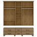 Guarda Roupa 5P 6G Espelho Madeira Maciça 208 cm 2253 Freijo Milani Store