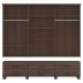 Guarda Roupa 6P 6G Espelho Madeira Maciça 248 cm 2254 Cafe Milani Store