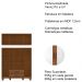 Guarda Roupa 8P 2G Espelho 150 cm 1285 Castanho Milani Store