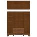 Guarda Roupa 8P 2G Espelho 150 cm 1285 Castanho Milani Store
