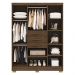 Guarda Roupa Casal 151 cm 6 Portas 3G 10020 Imbuia VLR