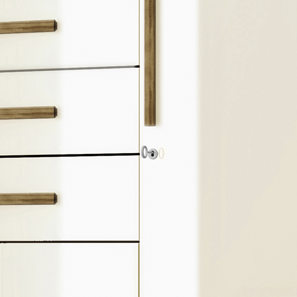 Guarda Roupa Casal 151 cm 6 Portas 3G 10020 Nature Champanhe VLR
