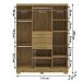 Guarda Roupa Casal 151 cm 6 Portas 3G 10020 Nature VLR