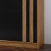 Guarda Roupa Casal 2P Correr MDF 244 cm RD024 Freijo Nero MXM