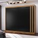 Guarda Roupa Casal 2P Correr MDF 244 cm RD024 Freijo Nero MXM