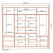 Guarda Roupa Casal 2P Correr MDF 244 cm RD024 Freijo Off White MXM