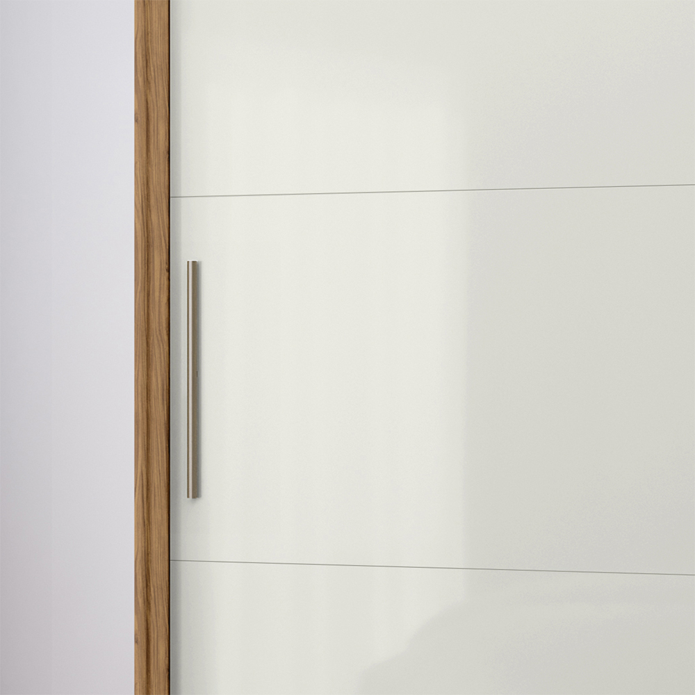 Guarda Roupa Casal 2P Correr MDF 244 cm RD024 Freijo Off White MXM