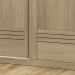 Guarda Roupa Casal 2PT Correr MDF 231 cm TPL RD033 Castanho MXM