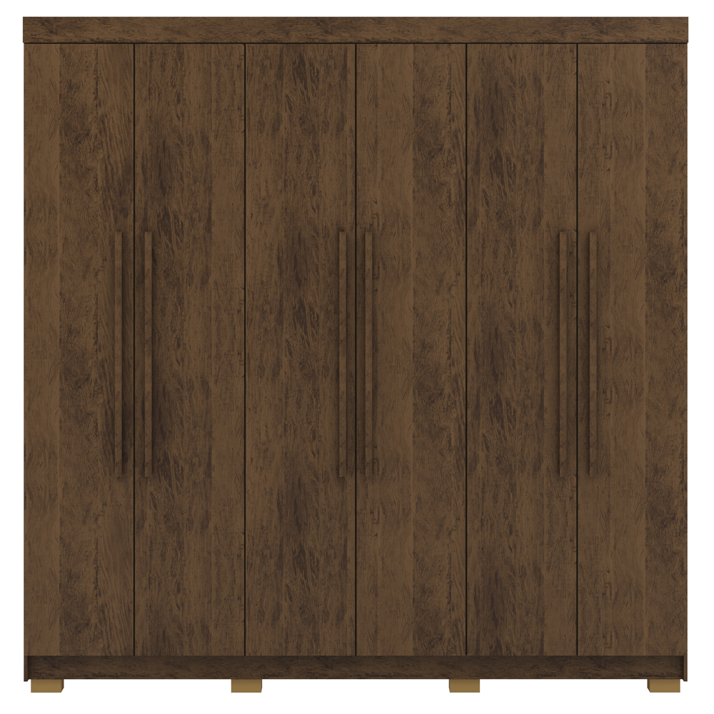 Guarda Roupa Casal 6 Portas 2G 218 cm 10037 Imbuia VLR