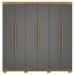 Guarda Roupa Casal 6 Portas 2G 218 cm 10037 Nature Alasca VLR
