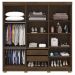 Guarda Roupa Casal 6 Portas 2G Espelho 218 cm Imbuia Champanhe VLR