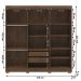 Guarda Roupa Casal 6 Portas 2G Espelho 218 cm Imbuia Champanhe VLR