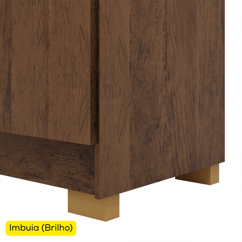 Guarda Roupa Casal 6 Portas 2G Espelho 218 cm Imbuia VLR