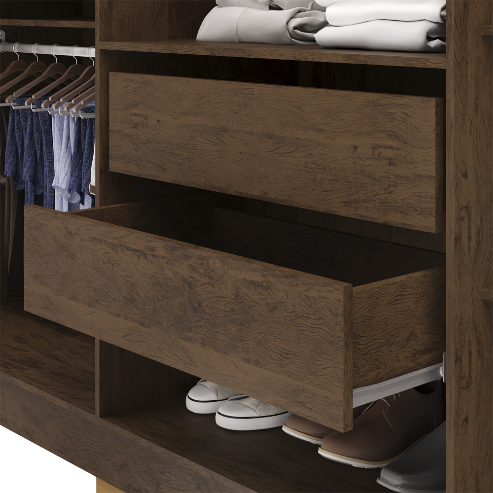 Guarda Roupa Casal 6 Portas 2G Espelho 218 cm Imbuia VLR