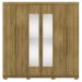 Guarda Roupa Casal 6 Portas 2G Espelho 218 cm Nature VLR