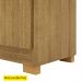 Guarda Roupa Casal 6 Portas 2G Espelho 218 cm Nature VLR