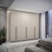 Guarda Roupa Casal 6 Portas 3 Gavetas MDF 275 cm Fend VLR