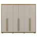 Guarda Roupa Casal 6 Portas 3 Gavetas MDF 275 cm Nature Fend VLR