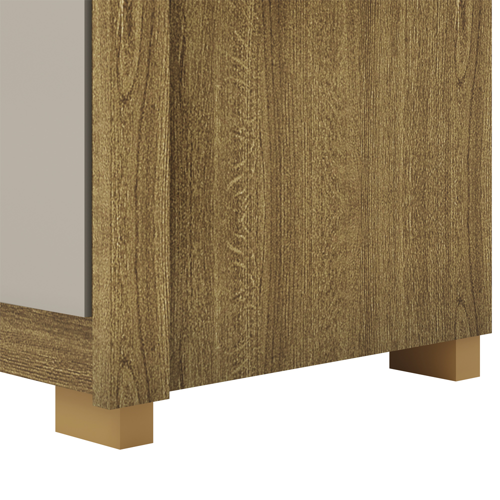 Guarda Roupa Casal 6 Portas 3 Gavetas MDF 275 cm Nature Fend VLR