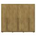 Guarda Roupa Casal 6 Portas 3 Gavetas MDF 275 cm Nature VLR