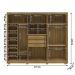 Guarda Roupa Casal 6 Portas 3 Gavetas MDF 275 cm Nature VLR