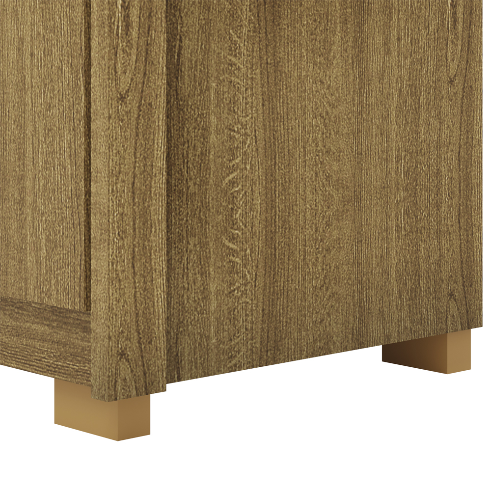 Guarda Roupa Casal 6 Portas 3 Gavetas MDF 275 cm Nature VLR