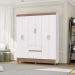 Guarda Roupa Casal 6P 2G 153 cm 10091 Branco Camarim VLR
