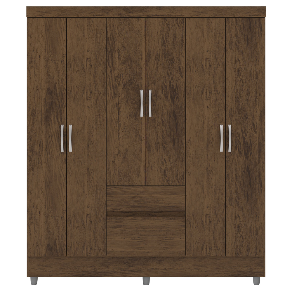 Guarda Roupa Casal 6P 2G 153 cm 10091 Imbuia VLR