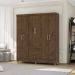 Guarda Roupa Casal 6P 2G 153 cm 10091 Imbuia VLR