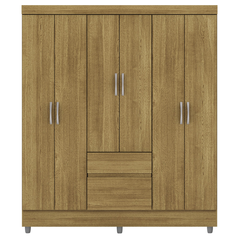 Guarda Roupa Casal 6P 2G 153 cm 10091 Nature VLR