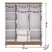 Guarda Roupa Casal 6P 2G Espelho 153 cm Branco Camarim VLR