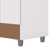 Guarda Roupa Casal 6P 2G Espelho 153 cm Branco Camarim VLR