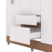 Guarda Roupa Casal 6P 2G Espelho 153 cm Branco Camarim VLR