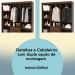 Guarda Roupa Casal 6P 2G Espelho 153 cm Imbuia VLR