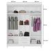 Guarda Roupa Casal 6P 2G Moden 150 cm 3562 Branco Flex INCP