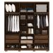 Guarda Roupa Casal 6P 4G NOR 203 cm 10109 Imbuia Fend VLR