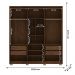 Guarda Roupa Casal 6P 4G NOR 203 cm 10109 Imbuia Fend VLR