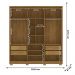 Guarda Roupa Casal 6P 4G NOR 203 cm 10109 Nature Alasca VLR