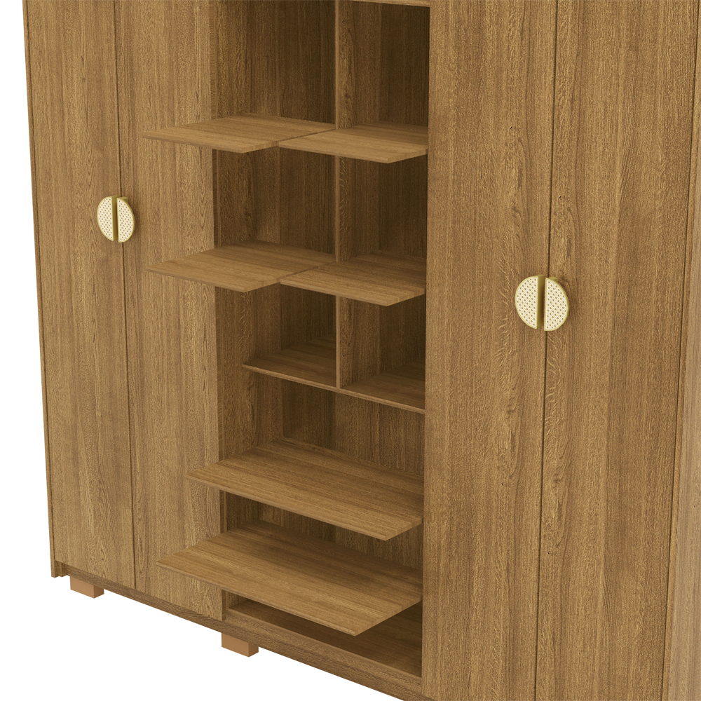 Guarda Roupa Casal 6P 4G NOR 203 cm 10109 Nature VLR
