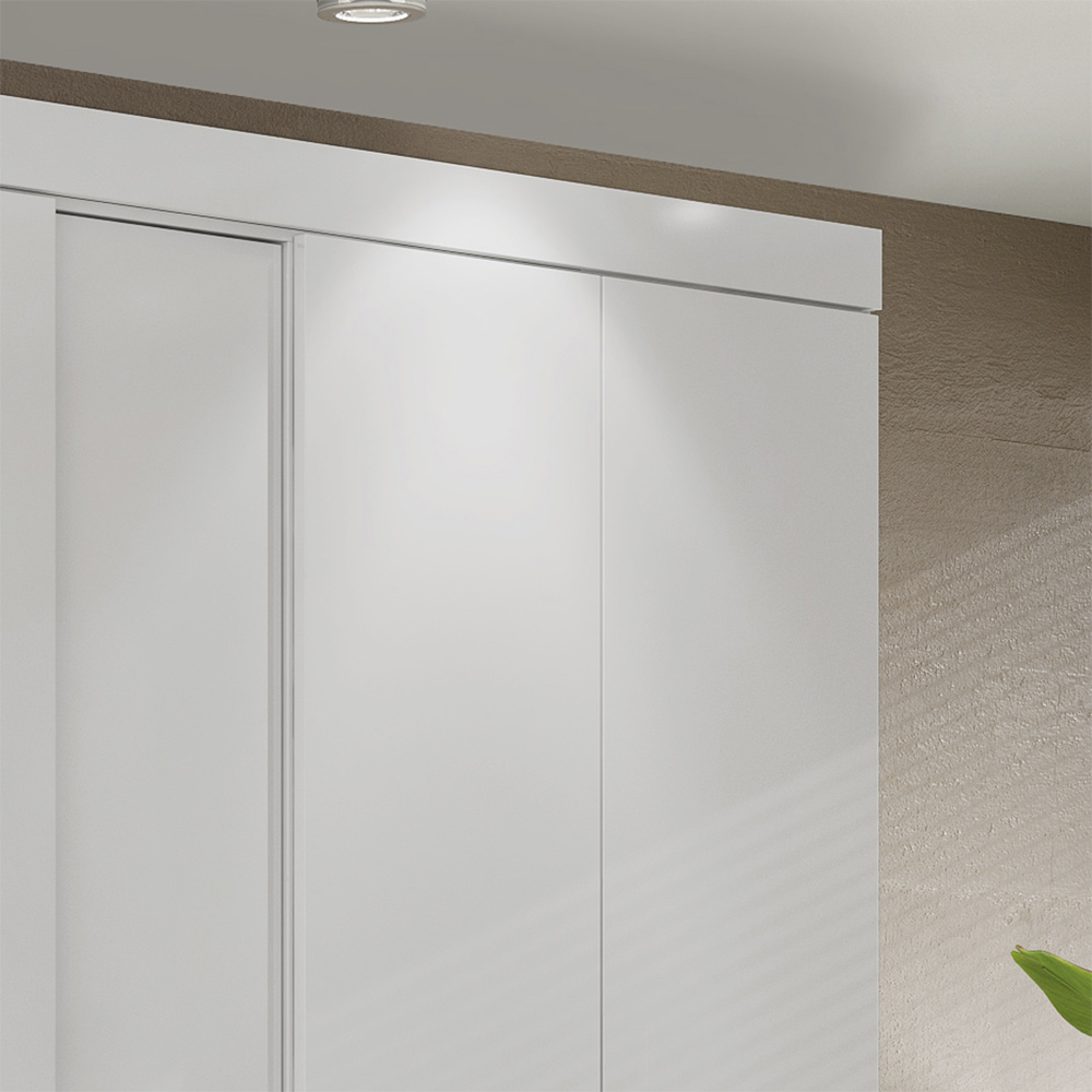 Guarda Roupa Casal 7 Portas 258 cm ATN RG040 Branco Neve MXM