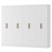 Guarda Roupa Casal 8 Portas 236 cm RG138 Branco Neve MXM