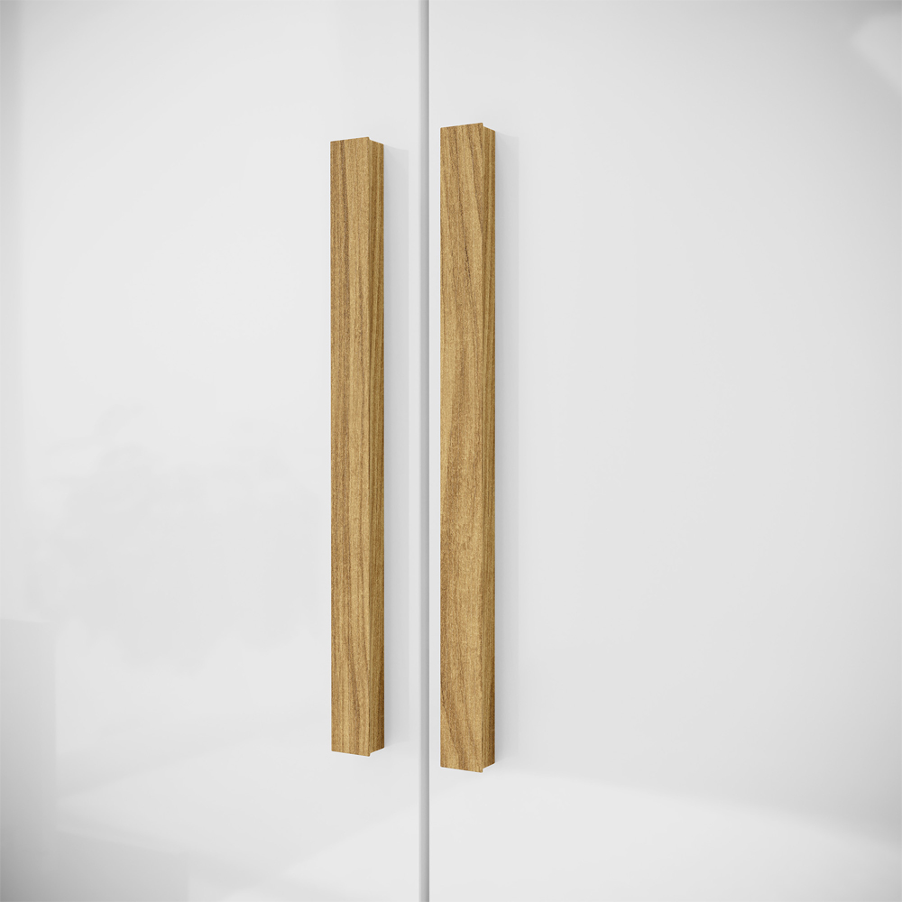 Guarda Roupa Casal 8 Portas 236 cm RG138 Branco Neve MXM