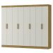 Guarda Roupa Casal 8 Portas 236 cm RG138 Marrocos Off White MXM