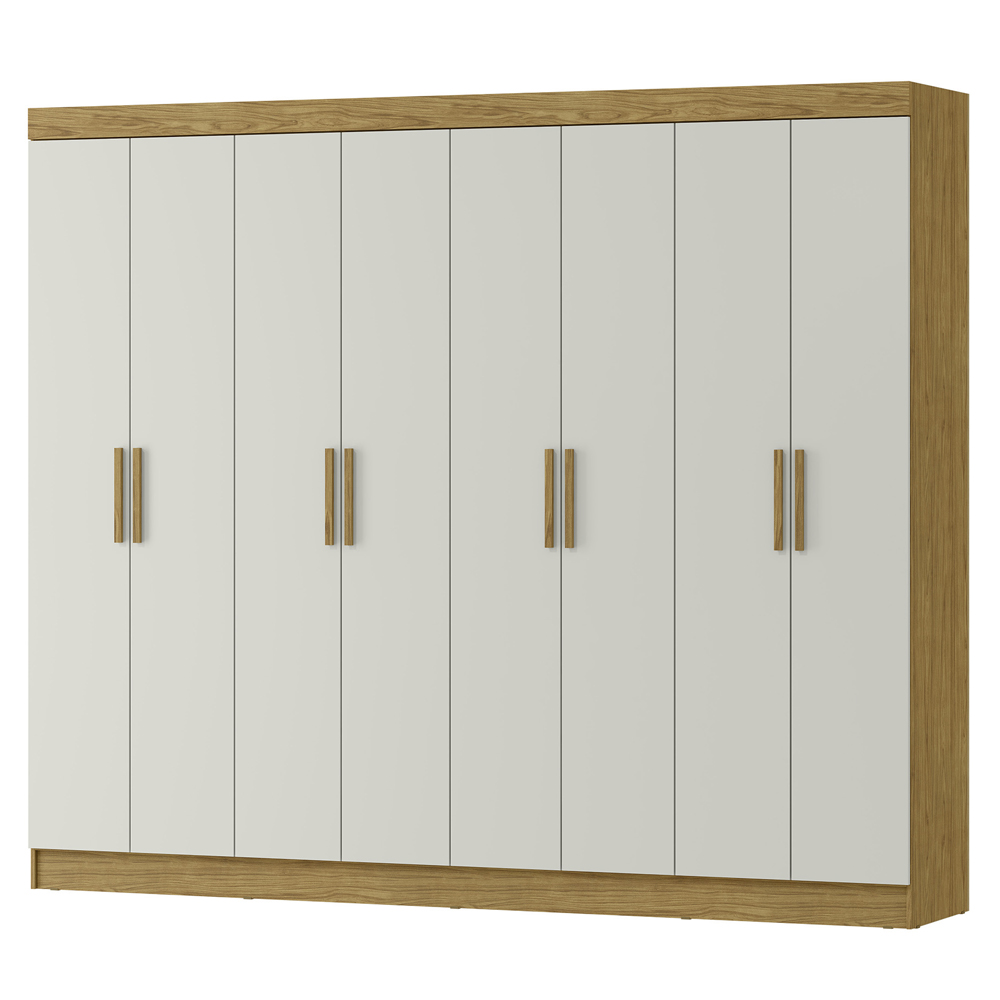 Guarda Roupa Casal 8 Portas 236 cm RG138 Marrocos Off White MXM