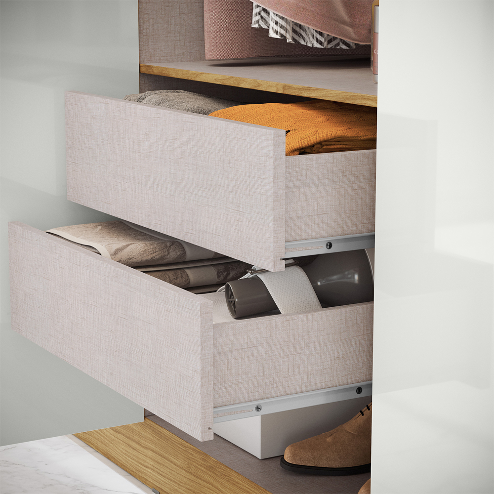 Guarda Roupa Casal 8 Portas 236 cm RG138 Marrocos Off White MXM