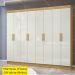 Guarda Roupa Casal 8 Portas 236 cm RG138 Marrocos Off White MXM