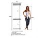 Guarda Roupa Closet 02 Cabideiros 183X60cm Branco PRODDY