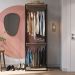 Guarda Roupa Closet 02 Cabideiros 183X60cm Preto Montana PRODDY