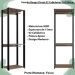Guarda Roupa Closet 02 Cabideiros 183X60cm Preto Montana PRODDY