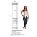 Guarda Roupa Closet 02 Gavetas 183X40cm Branco PRODDY